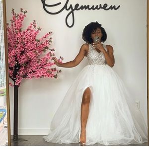 Oyemwen bridal skirt white tulle skirt